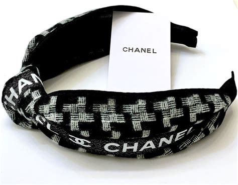 chanel headband etsy|Chanel ecru headwear.